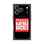 プレミアムスクエアケース with MagSafe［ FRAGILE Sticker - Black ］