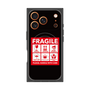 プレミアムスクエアケース with MagSafe［ FRAGILE Sticker - Black ］