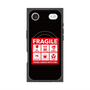 プレミアムスクエアケース with MagSafe［ FRAGILE Sticker - Black ］