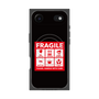プレミアムスクエアケース with MagSafe［ FRAGILE Sticker - Black ］