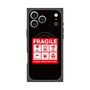 プレミアムスクエアケース with MagSafe［ FRAGILE Sticker - Black ］