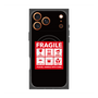 プレミアムスクエアケース with MagSafe［ FRAGILE Sticker - Black ］