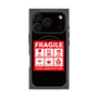 プレミアムスクエアケース with MagSafe［ FRAGILE Sticker - Black ］