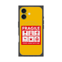 プレミアムスクエアケース with MagSafe［ FRAGILE Sticker - Yellow ］