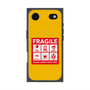 プレミアムスクエアケース with MagSafe［ FRAGILE Sticker - Yellow ］
