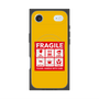 プレミアムスクエアケース with MagSafe［ FRAGILE Sticker - Yellow ］
