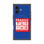 プレミアムスクエアケース with MagSafe［ FRAGILE Sticker - Blue ］