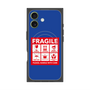 プレミアムスクエアケース with MagSafe［ FRAGILE Sticker - Blue ］