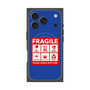 プレミアムスクエアケース with MagSafe［ FRAGILE Sticker - Blue ］