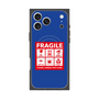 プレミアムスクエアケース with MagSafe［ FRAGILE Sticker - Blue ］
