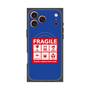 プレミアムスクエアケース with MagSafe［ FRAGILE Sticker - Blue ］