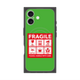 プレミアムスクエアケース with MagSafe［ FRAGILE Sticker - Green ］
