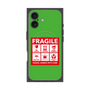プレミアムスクエアケース with MagSafe［ FRAGILE Sticker - Green ］