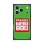 プレミアムスクエアケース with MagSafe［ FRAGILE Sticker - Green ］
