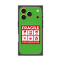 プレミアムスクエアケース with MagSafe［ FRAGILE Sticker - Green ］