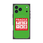 プレミアムスクエアケース with MagSafe［ FRAGILE Sticker - Green ］