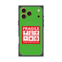 プレミアムスクエアケース with MagSafe［ FRAGILE Sticker - Green ］