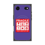 プレミアムスクエアケース with MagSafe［ FRAGILE Sticker - Purple ］