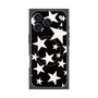 プレミアムスクエアケース with MagSafe［ Stars - Black ］