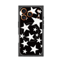プレミアムスクエアケース with MagSafe［ Stars - Black ］