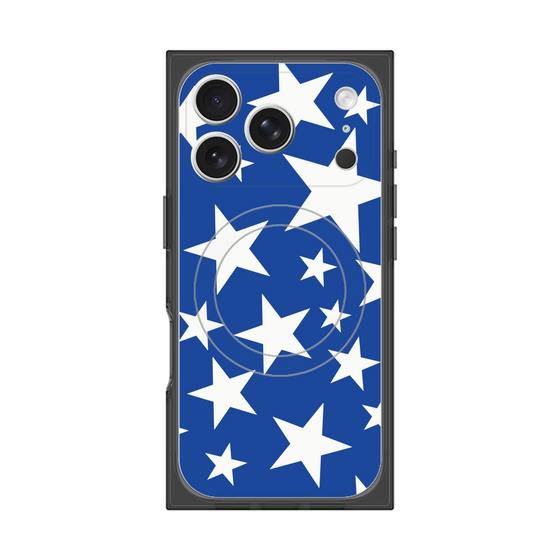 プレミアムスクエアケース with MagSafe［ Stars - Blue ］