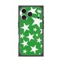 プレミアムスクエアケース with MagSafe［ Stars - Green ］