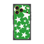 プレミアムスクエアケース with MagSafe［ Stars - Green ］
