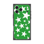 プレミアムスクエアケース with MagSafe［ Stars - Green ］