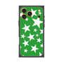 プレミアムスクエアケース with MagSafe［ Stars - Green ］