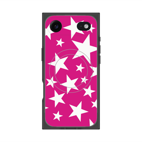 プレミアムスクエアケース with MagSafe［ Stars - Pink ］