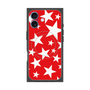 プレミアムスクエアケース with MagSafe［ Stars - Red ］
