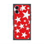プレミアムスクエアケース with MagSafe［ Stars - Red ］