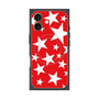 プレミアムスクエアケース with MagSafe［ Stars - Red ］