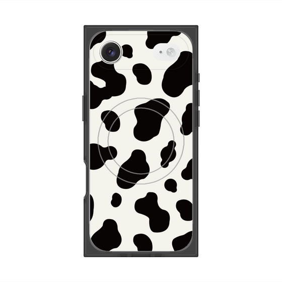プレミアムスクエアケース with MagSafe［ Cow - White ］