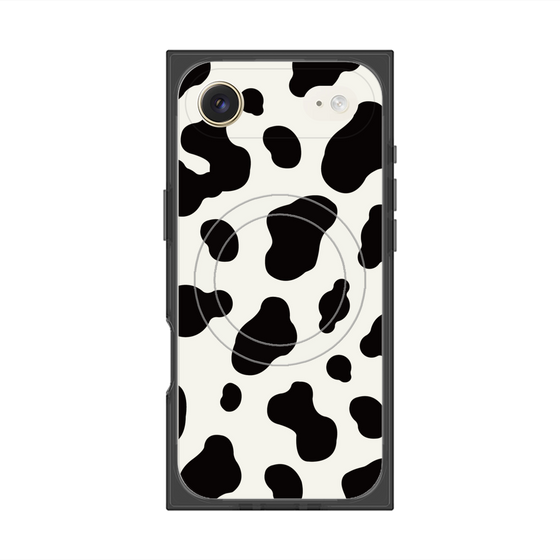 プレミアムスクエアケース with MagSafe［ Cow - White ］