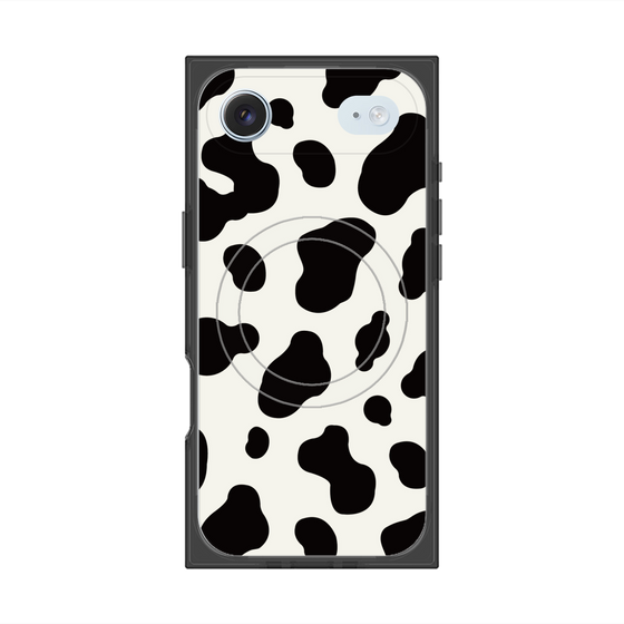 プレミアムスクエアケース with MagSafe［ Cow - White ］