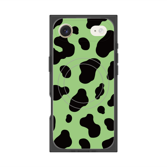 プレミアムスクエアケース with MagSafe［ Cow - Green ］