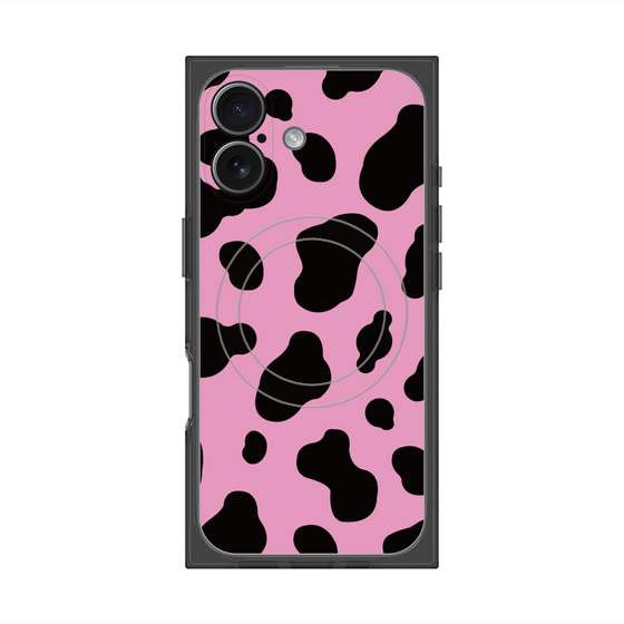 プレミアムスクエアケース with MagSafe［ Cow - Pink ］