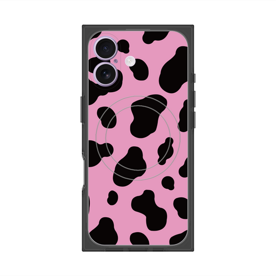 プレミアムスクエアケース with MagSafe［ Cow - Pink ］