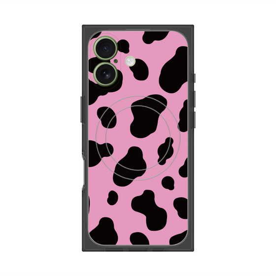 プレミアムスクエアケース with MagSafe［ Cow - Pink ］