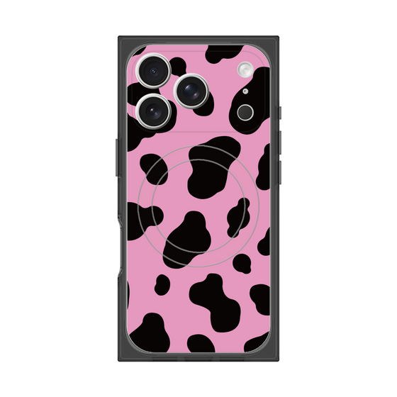 プレミアムスクエアケース with MagSafe［ Cow - Pink ］