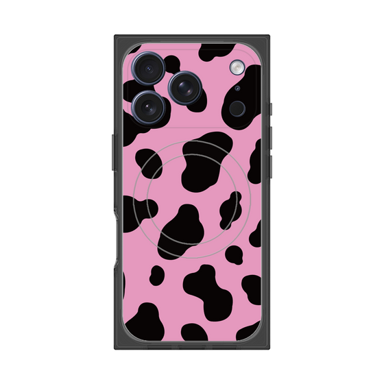 プレミアムスクエアケース with MagSafe［ Cow - Pink ］