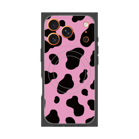 プレミアムスクエアケース with MagSafe［ Cow - Pink ］