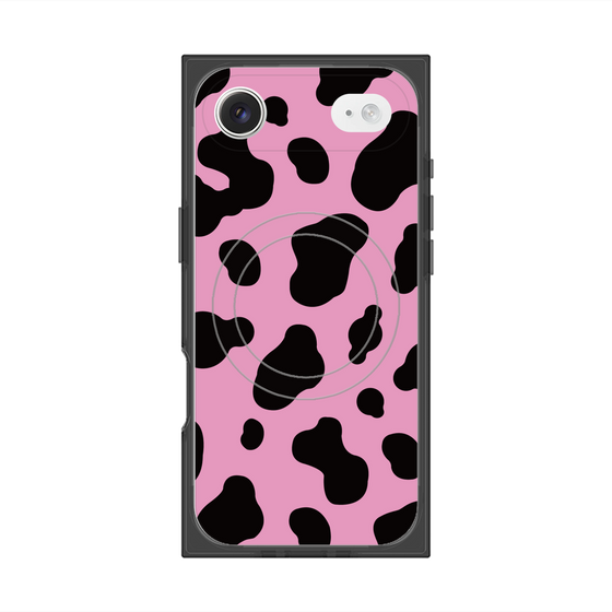 プレミアムスクエアケース with MagSafe［ Cow - Pink ］