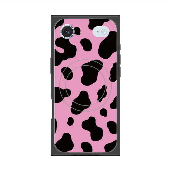 プレミアムスクエアケース with MagSafe［ Cow - Pink ］
