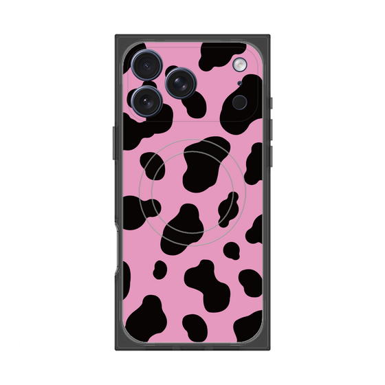 プレミアムスクエアケース with MagSafe［ Cow - Pink ］