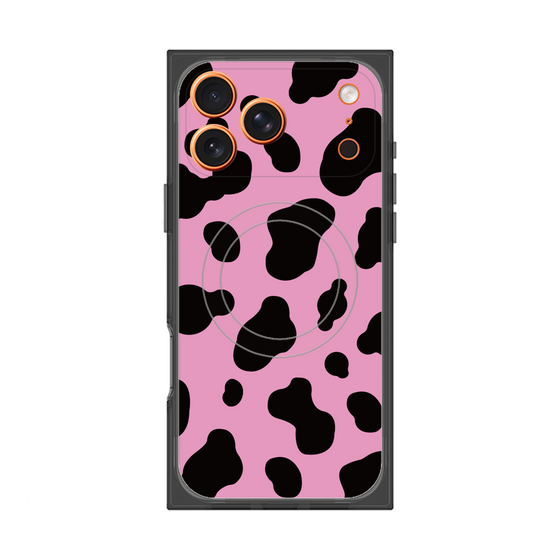 プレミアムスクエアケース with MagSafe［ Cow - Pink ］
