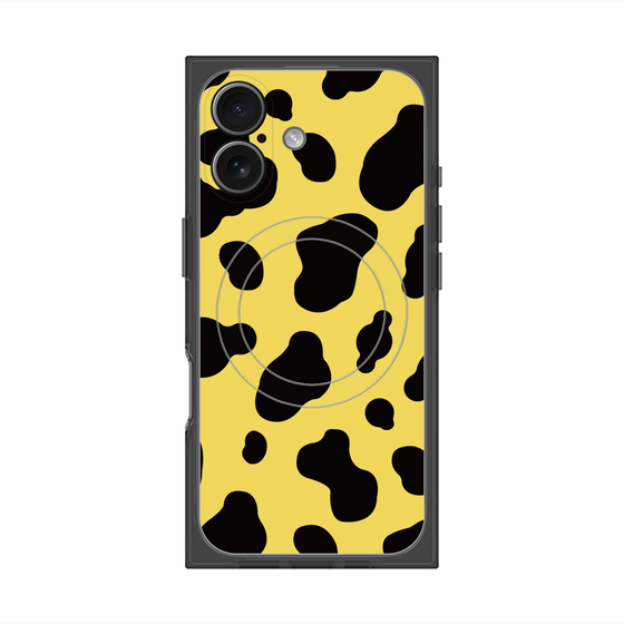 プレミアムスクエアケース with MagSafe［ Cow - Yellow ］