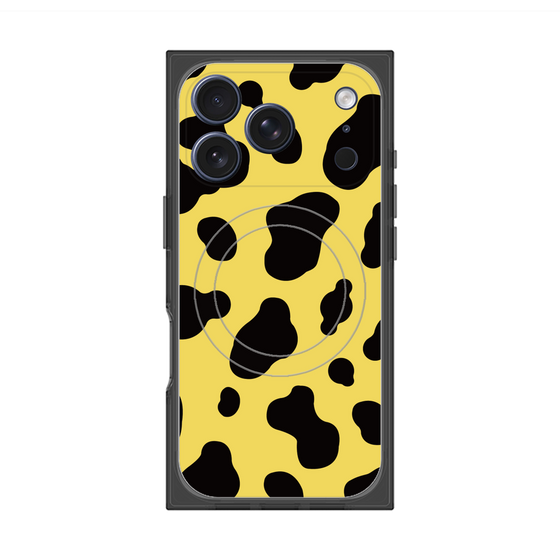 プレミアムスクエアケース with MagSafe［ Cow - Yellow ］