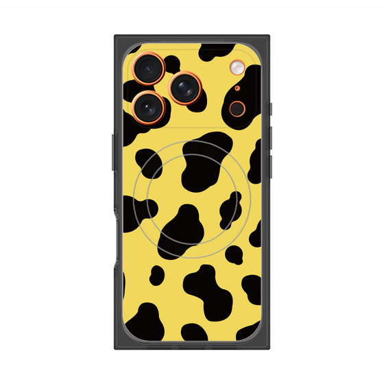 プレミアムスクエアケース with MagSafe［ Cow - Yellow ］